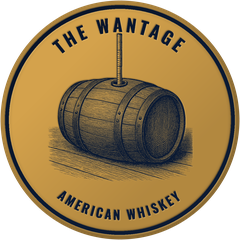 The seal of The Wantage — a wantage rod standing in the bung of a barrel