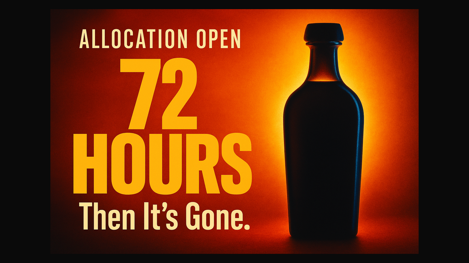 Seventy-Two Hours. Then It's Gone.