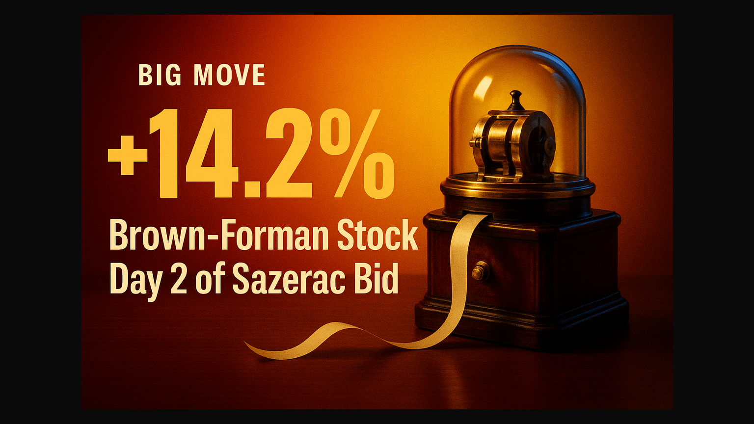 Brown-Forman Stock Pops 14.2% On Sazerac Bid — The Cut